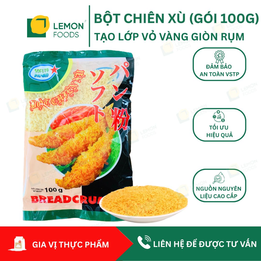 Bột chiên xù vàng Panko gói 100g