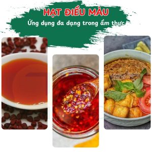 Công dụng của hạt điều màu
