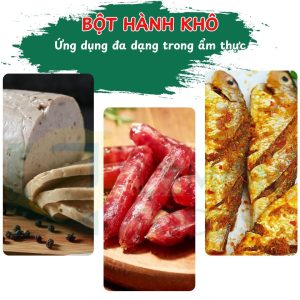 Ứng dụng bột hành tím nguyên chất