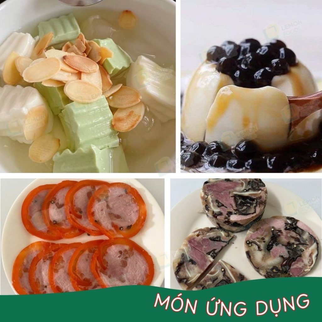 gelatin powder tạo đông và ổn định cấu trúc cho thực phẩm
