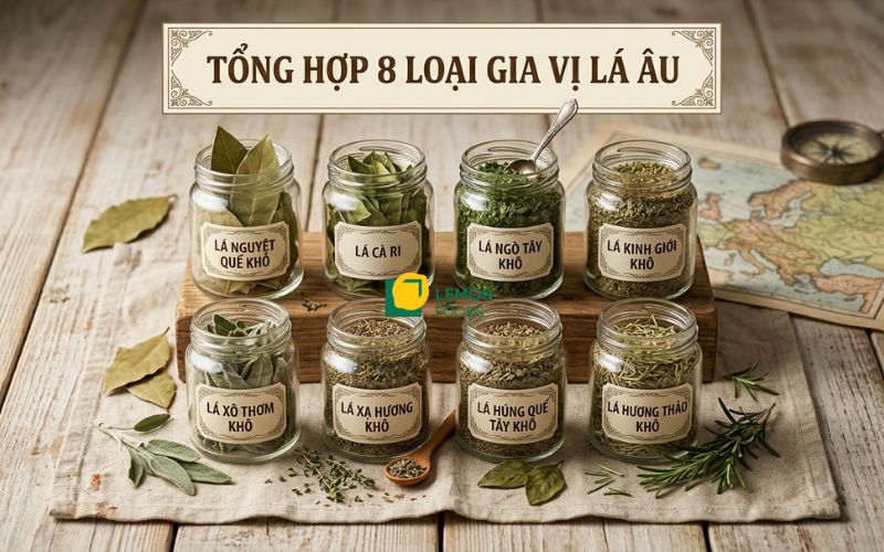 8 loại lá gia vị Âu