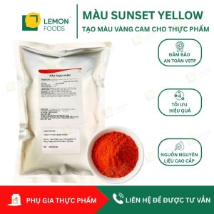 Màu sunset yellow (tạo màu vàng cam)