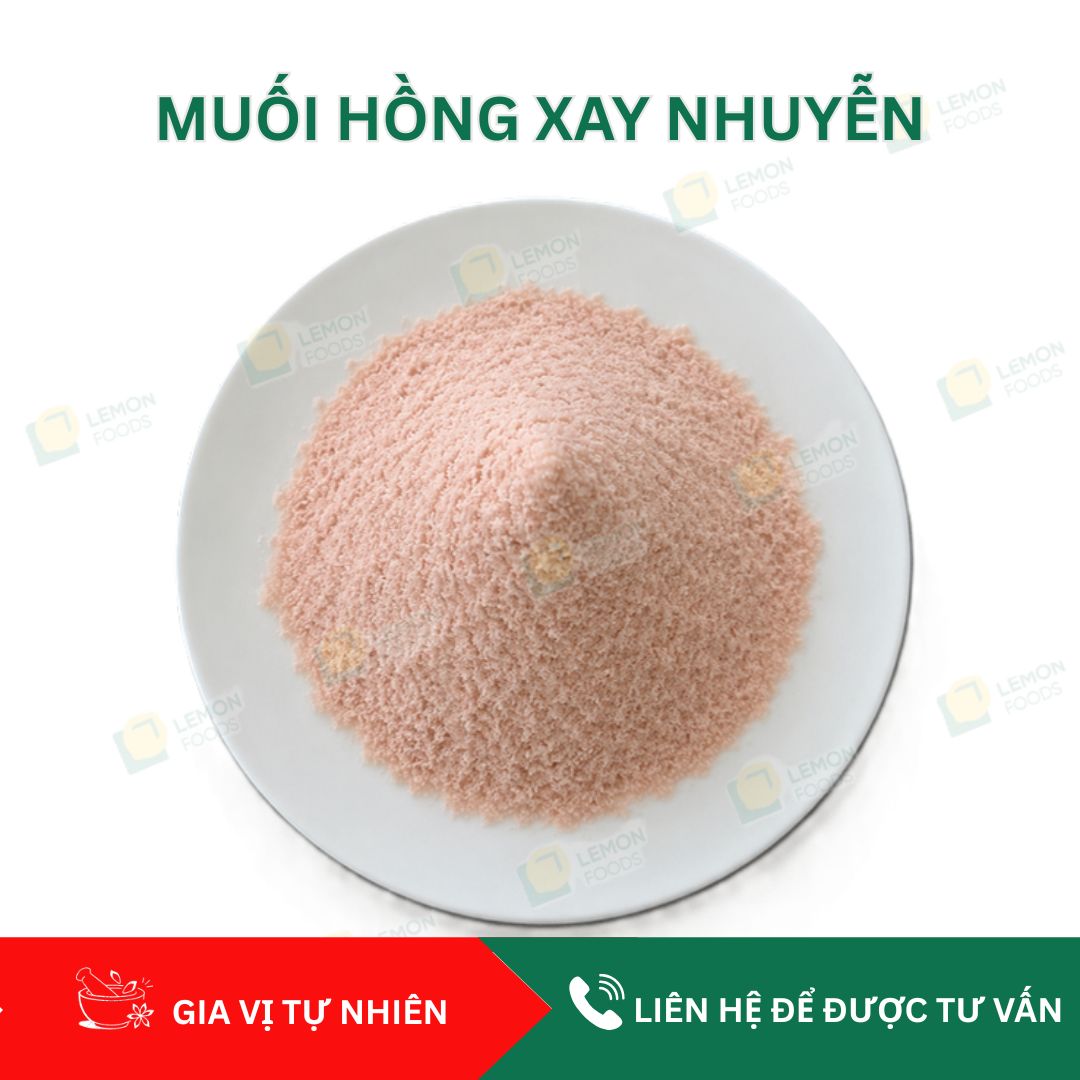 Muối hồng xay nhuyễn chuyên dùng trong chế biến món ăn