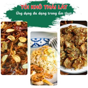 Ứng dụng đa dạng của tỏi lát sấy khô