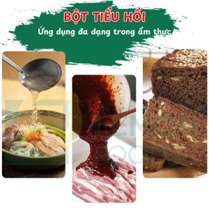 Bột tiểu hồi được ứng dụng đa dạng trong thực phẩm