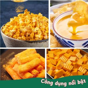 Bột phô mai cam thơm béo dùng cho đa dạng món ăn