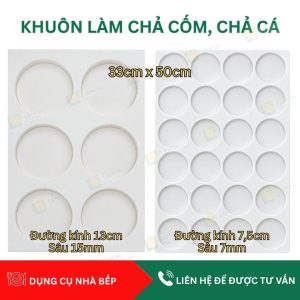 Khuôn làm chả cốm, chả cá
