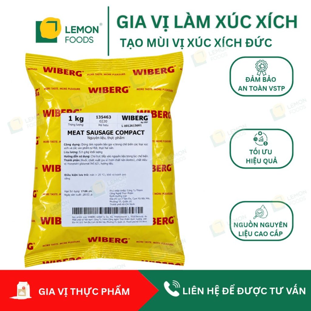 Gia vị làm xúc xích Đức