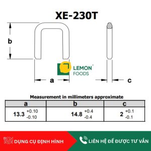 Quy cách thông số của chì kẹp chữ C