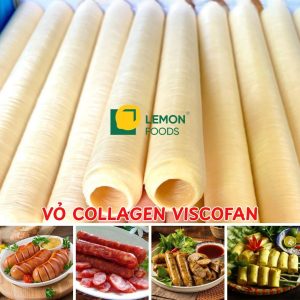 Vỏ collagen NDX mỏng - dai và dùng được trong sản xuất xúc xích, lạp xưởng, dồi sụn...